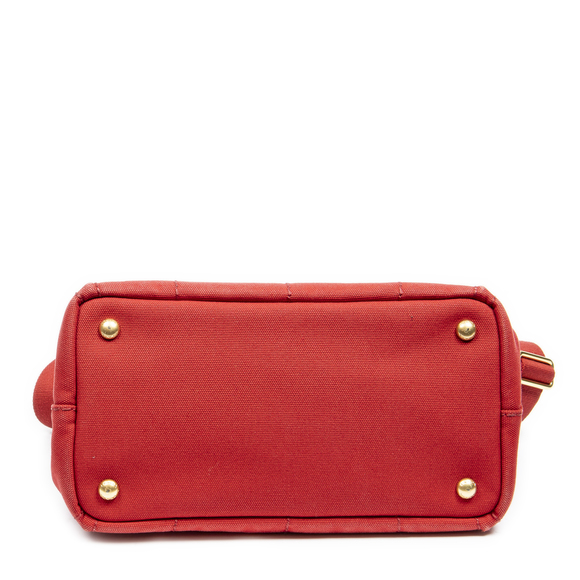 Prada Small Canapa Tote - Picture 6 of 8